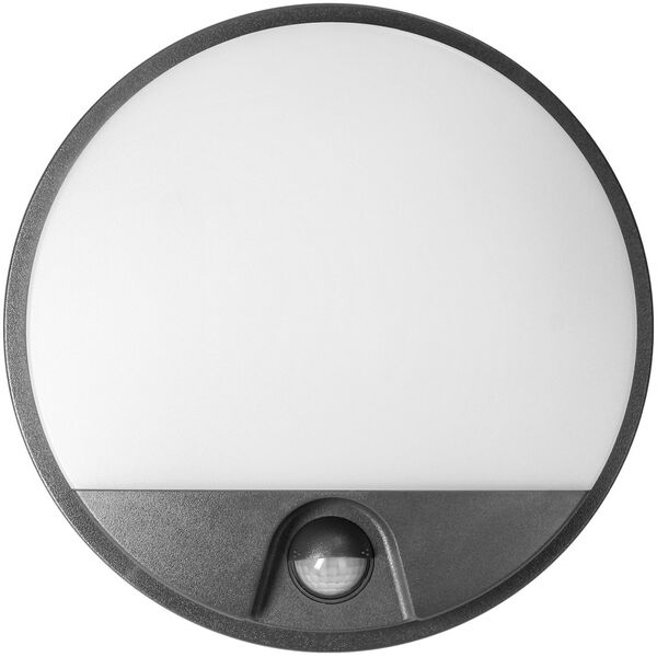 Kinkiet Orno AGAT LED 10W, oprawa ogrodowa z czujnikiem ruchu 140st, 800lm, IP54, 4000K, szara