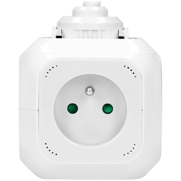 Orno Przedłużacz 4 krotny 2P+Z, ładowarka 2xUSB, 1,4m H05VV-F 3x1mm2, biały