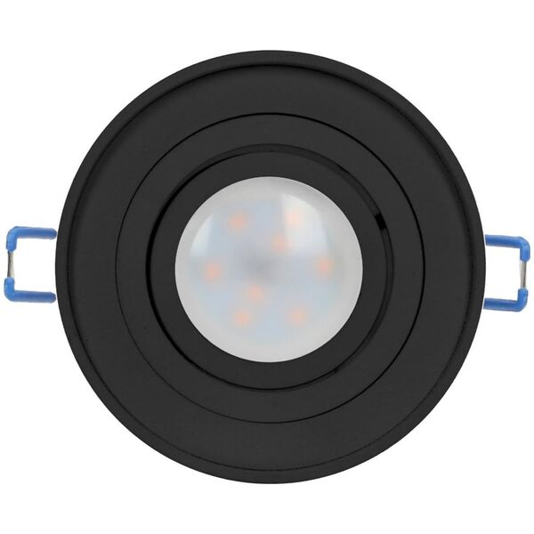 Orno SORMUS R ramka dekoracyjna oprawy punktowej, MR16/GU10 max 50W, regulowana, koło, czarna