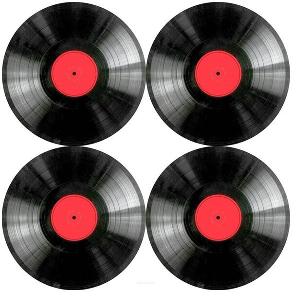 Bertoni Zestaw podkładek na stół okrągłych 4D - VINYL 