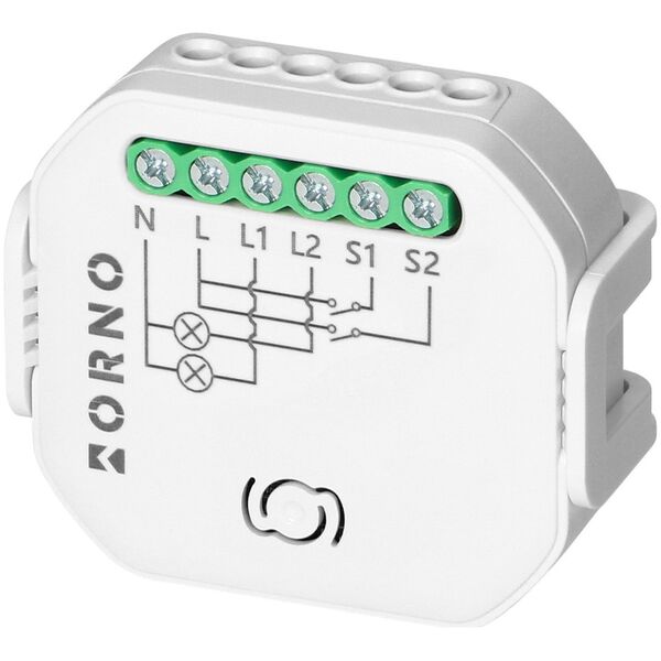 Orno Przekaźnik dopuszkowy 2-kanałowy Tuya Smart Wi-Fi+BLE