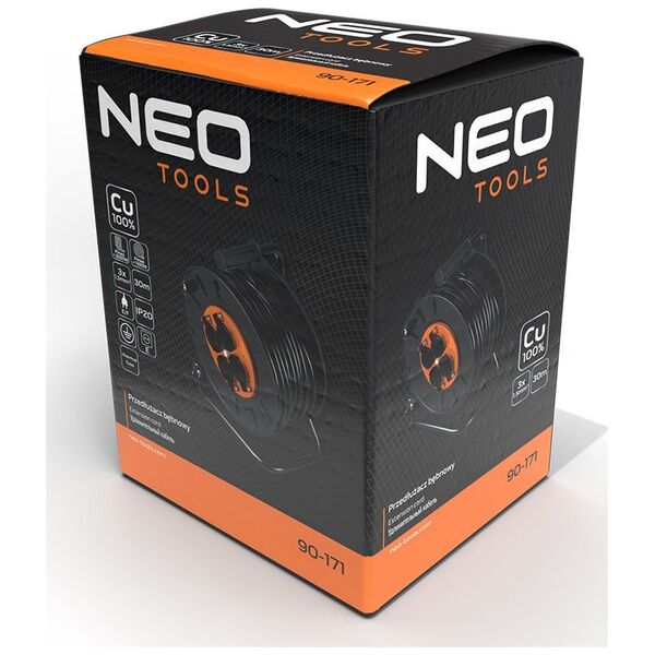 Neo Przedłużacz bębnowy 30m, 3x1.5mm2