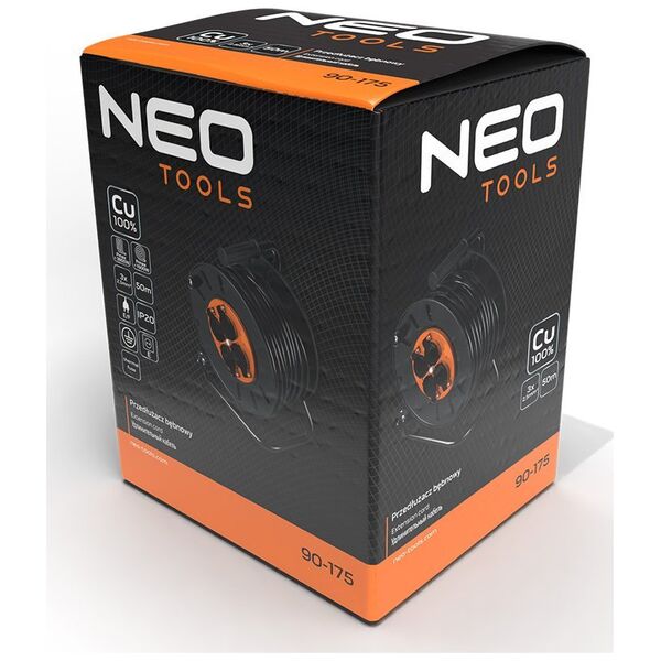 Neo Przedłużacz bębnowy 50m, 3x2.5mm2