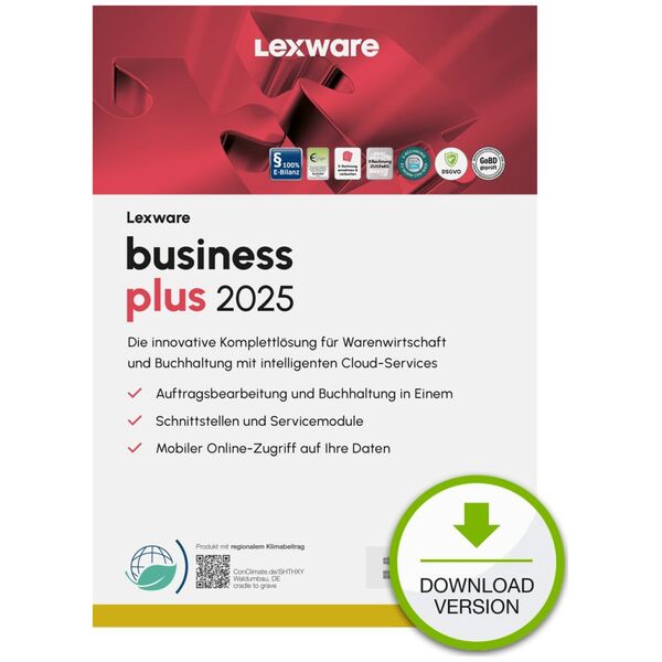 Program Lexware LEXWARE ESD business plus 2025 unbegrenzte Laufzeit Download