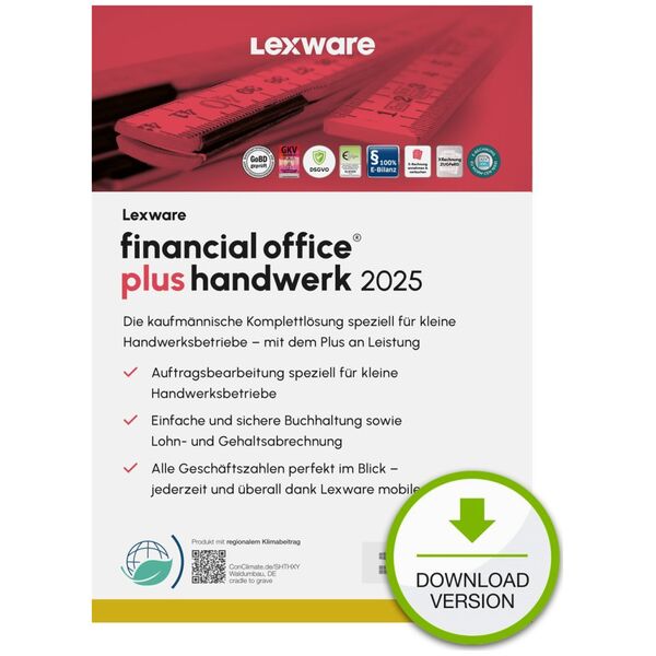 Program Lexware LEXWARE ESD financial office plus handwerk 2025 unbegrenzte Laufzeit Download