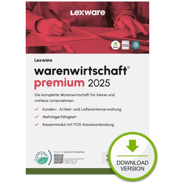 Program Lexware LEXWARE ESD warenwirtschaft premium 2025 unbegrenzte Laufzeit Download