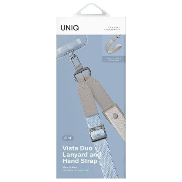UNIQ Vista universal 2in1 phone lanyard blue-beige/sky beige