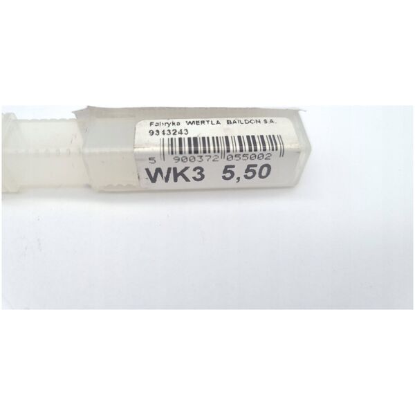 Wiertło węglikowe Baildon DIN 6537 K WK3 5,5 mm, VHM TiAlN, 66-28 mm
