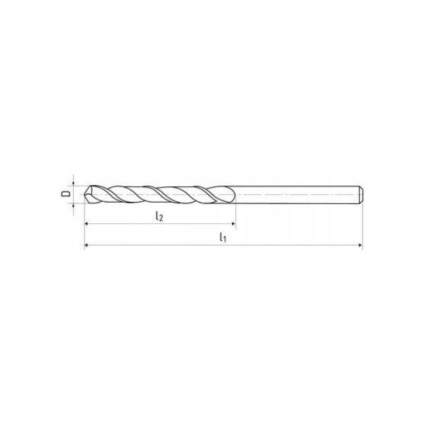 Frez węglikowy Baildon DIN 6527 K FWP3A 4 mm, VHM TiAlN, Z3, 54-5 mm