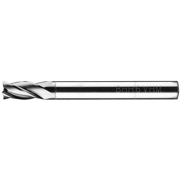 Frez węglikowy Baildon DIN 6527 L FWP4L 6 mm, VHM TiAlN, Z4, 57-10 mm