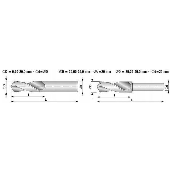 Frez węglikowy Baildon DIN 6527 K FWP3A 10 mm, VHM TiAlN, Z3, 66-11 mm