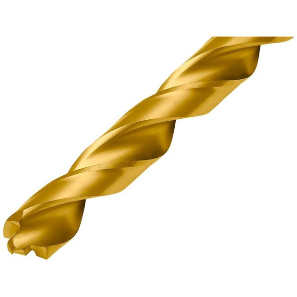 Wiertło do metalu Baildon DIN 338 RN 10,2 mm, HSS TiN (S), 133-87 mm (chwyt 3-płaszczyznowy)