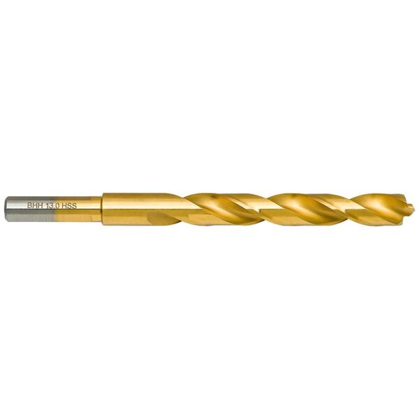 Wiertło do metalu Baildon DIN 338 RN 13 mm, HSS TiN (S), 151-101 mm (chwyt 3-płaszczyznowy)
