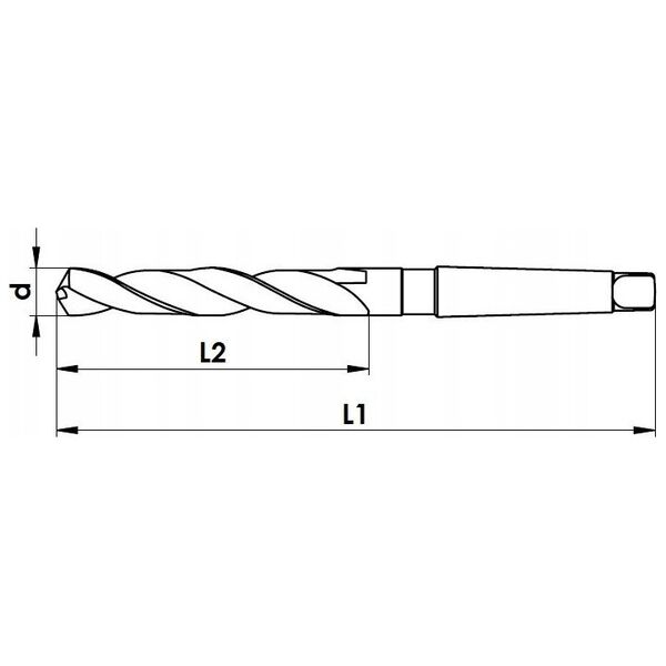 Wiertło do metalu Baildon DIN 345 RN NWKc 29,5 mm, HSS (S), 296-175 mm (chwyt MK3)