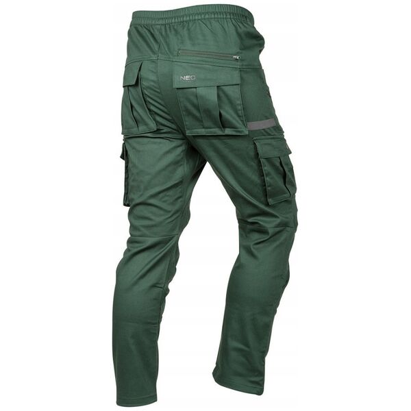 Spodnie robocze OUTDOOR, typu jogger, zielone, rozmiar XL