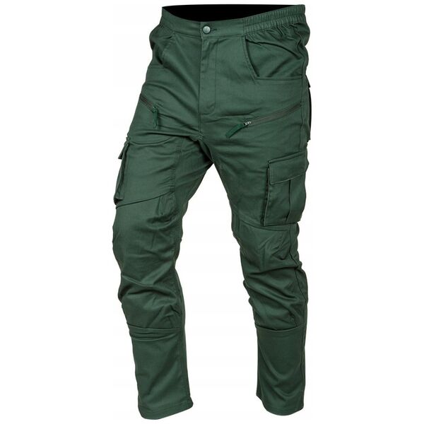 Spodnie robocze OUTDOOR, typu jogger, zielone, rozmiar XL