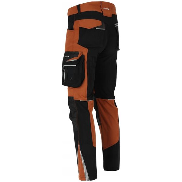 Spodnie stretch brązowo-czarne, "3xl", ce, lahti