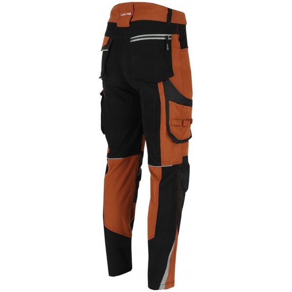 Spodnie stretch brązowo-czarne, "3xl", ce, lahti