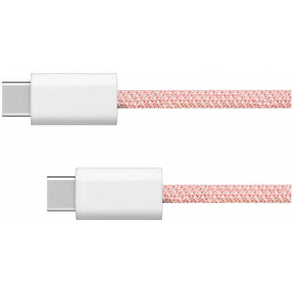 Kabel USB typu C - USB typu C 60 W 1,5 m różowy Kruger&amp|Matz Basic
