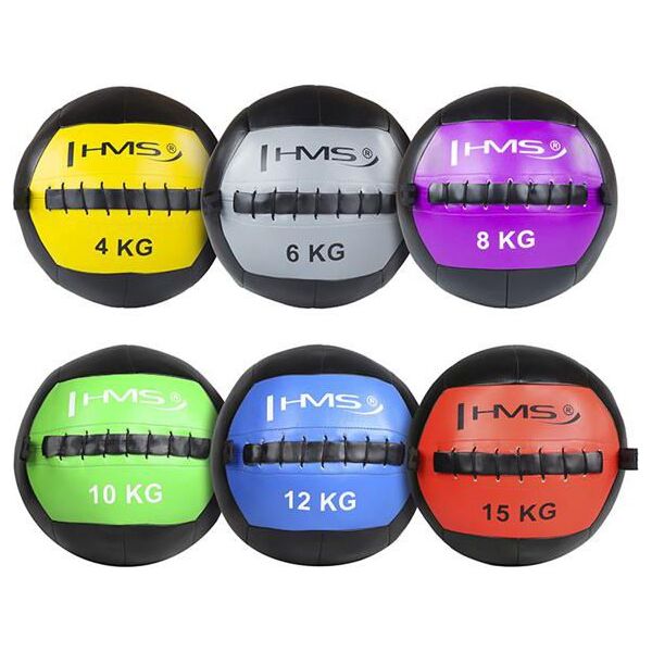 HMS Piłka do ćwiczeń Wall Ball 6kg szara (17-41-026)