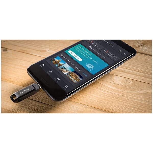 Pendrive SanDisk SanDisk Flash Disk 1TB Ultra Dual Drive Go, USB-C 3.2, Černá