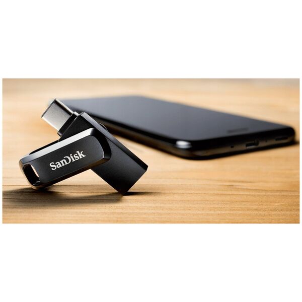 Pendrive SanDisk SanDisk Flash Disk 1TB Ultra Dual Drive Go, USB-C 3.2, Černá