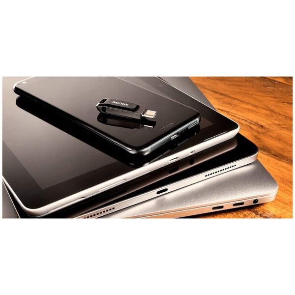 Pendrive SanDisk SanDisk Flash Disk 1TB Ultra Dual Drive Go, USB-C 3.2, Černá