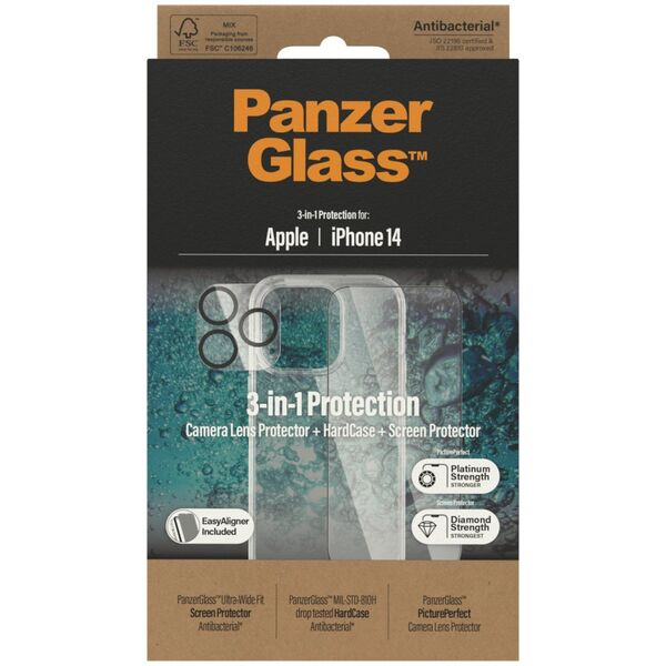 PanzerGlass PanzerGlass iPhone 14 Kit Cover/Glas/Kameralinse 13248887 5711724204012