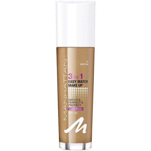 Manhattan Manhattan, Easy Match 3 In 1, Liquid Foundation, 41, Mocha, SPF 20, 30 ml για γυναίκες 13462233 3614227721968