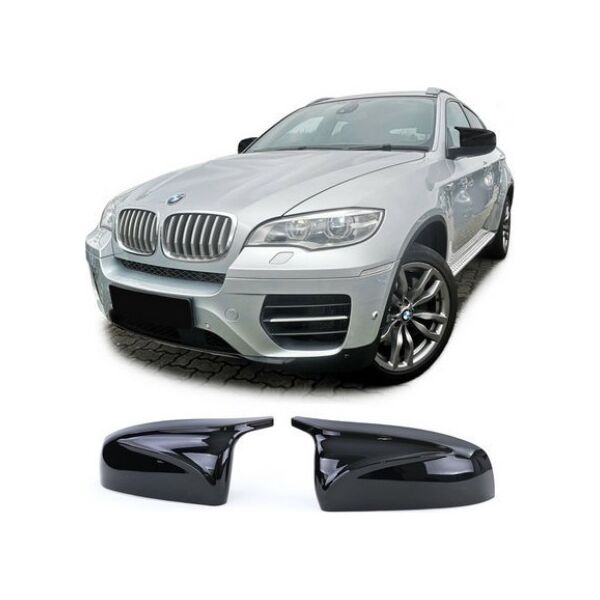 MTuning Zestaw osłon lusterek bocznych Gloss Black BMW X5 E70 X6 E71 E72 2007-2014