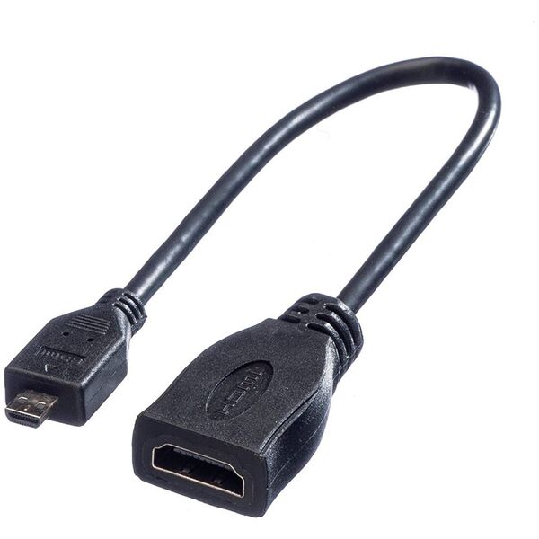 Kabel Roline HDMI Micro - HDMI 0.15m czarny (JAB-1861940)