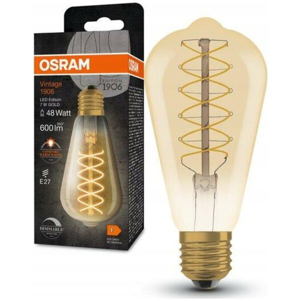 Osram 1906LEDISOND 7W/822 230V SFIL GD E27