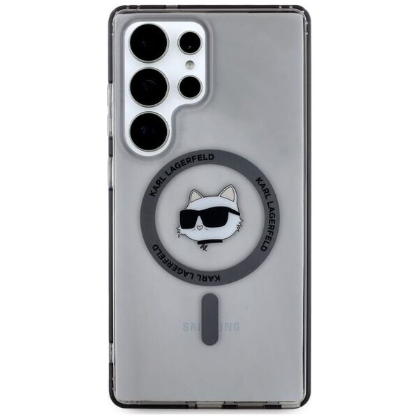 Etui Karl Lagerfeld Button Choupette      Head Printed Logo MagSafe Samsung Galaxy S25 Ultra czarny