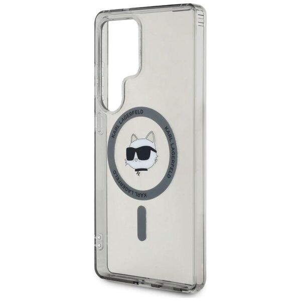 Etui Karl Lagerfeld Button Choupette      Head Printed Logo MagSafe Samsung Galaxy S25 Ultra czarny