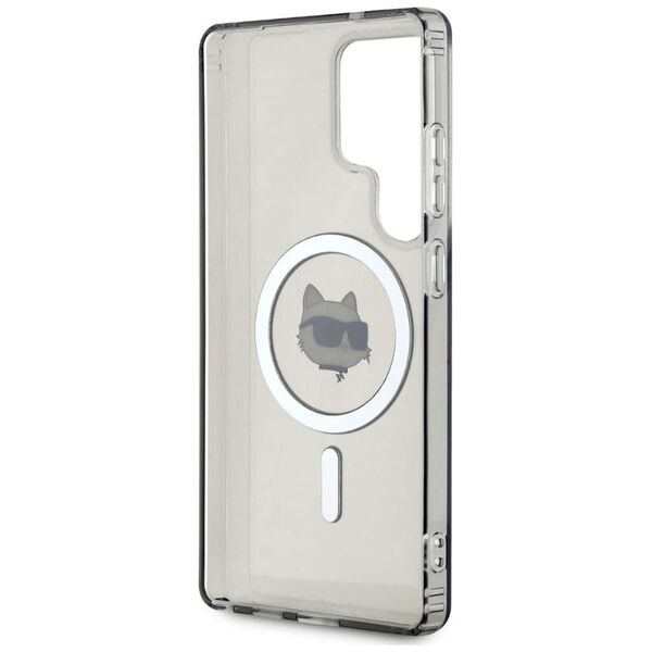 Etui Karl Lagerfeld Button Choupette      Head Printed Logo MagSafe Samsung Galaxy S25 Ultra czarny