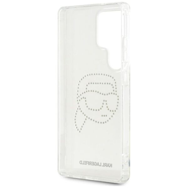 Etui Karl Lagerfeld Rhinestones Karl      Head Logo Samsung Galaxy S25 Ultra przezroczysty