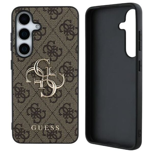 GUESS futerał do SAMSUNG S25 GUHCS25S4GMGBR (4G PU Big Logo) brązowy
