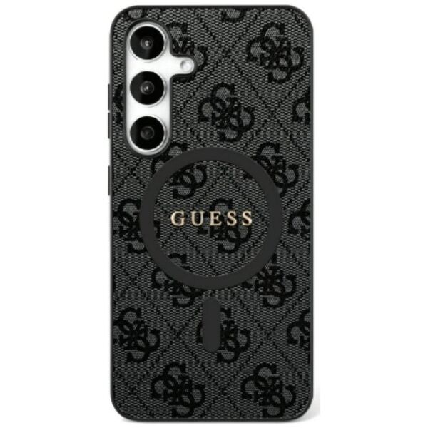 GUESS futerał do SAMSUNG S25 GUHMS25SG4GFRK (Magnetic PU 4G Ring Classic Logo) czarny