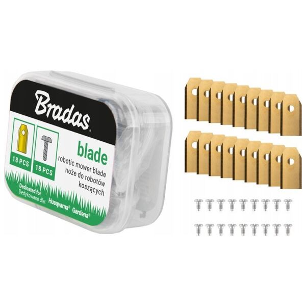 HUSQVARNA/GARDENA ROBOT MOWING BLADES 18 pcs. TITAN GOLD