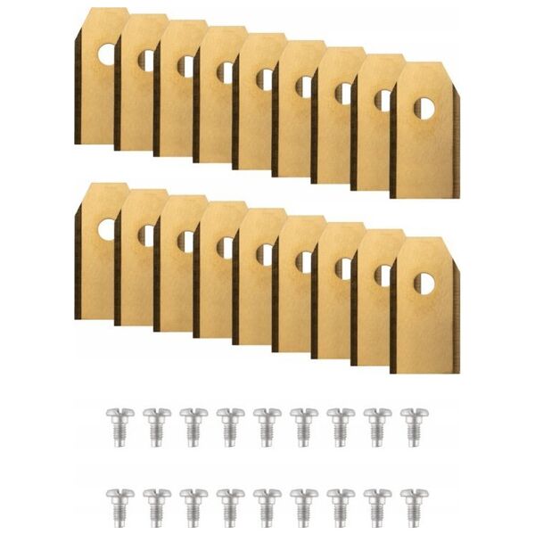 HUSQVARNA/GARDENA ROBOT MOWING BLADES 18 pcs. TITAN GOLD