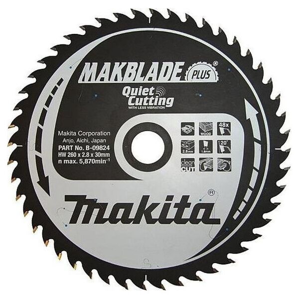 Makita MAKITA ΔΙΚΥΛΛΟ ΠΡΙΟΝΙ 355x30x80z MAKBLADE PLUS WOOD 13296928 88381336734