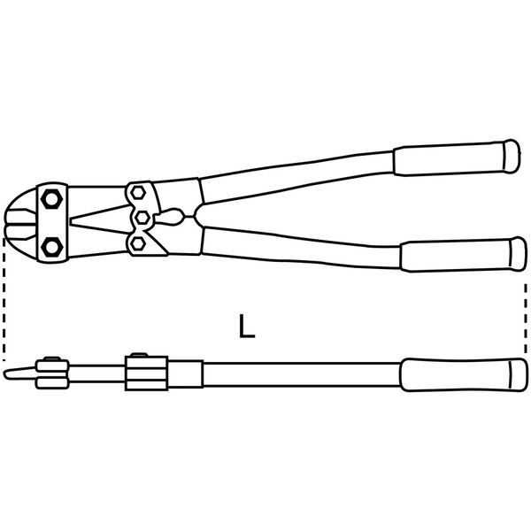Beta Tools Nożyce dźwigniowe do prętów 350mm (011010035)