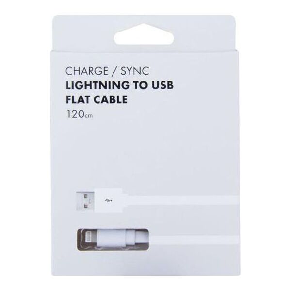 Kabel USB Avacom USB-A - Lightning 1.2 m Biały (DCUS-LIG-120W)