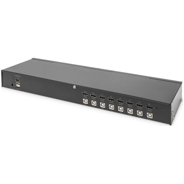 Konsola KVM Digitus KVM Digitus 19" Rackm. 8 Port HDMI KVM Switch