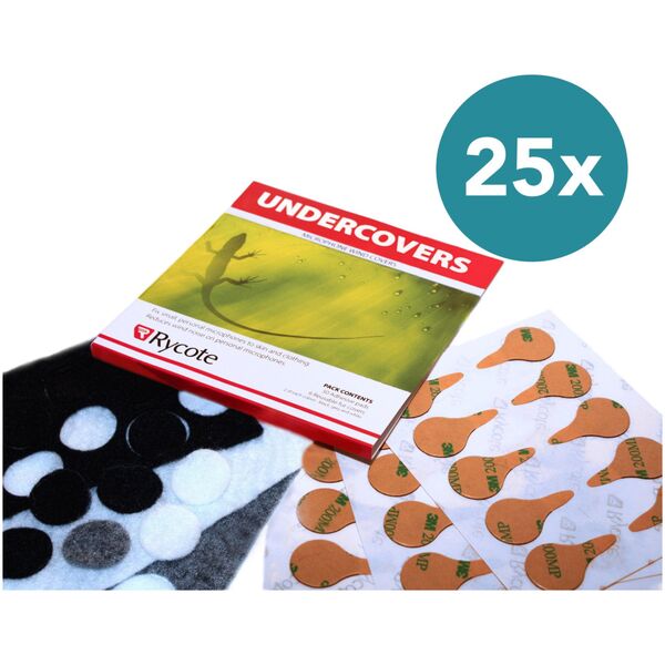 Rycote Rycote Undercovers, Mix Colors - 25 πακέτα 13803218 5060223651453