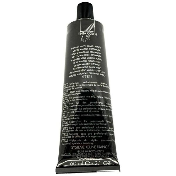 Keune Keune, Χρώμα Tinta, Μόνιμη Βαφή Μαλλιών, 4,56 Medium Mahogany Red Brown, 60 ml για γυναίκες 13321909 8717185381337