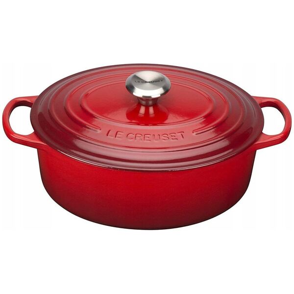 le creuset Le Creuset Signature Oval Roaster Cherry Red 33 cm