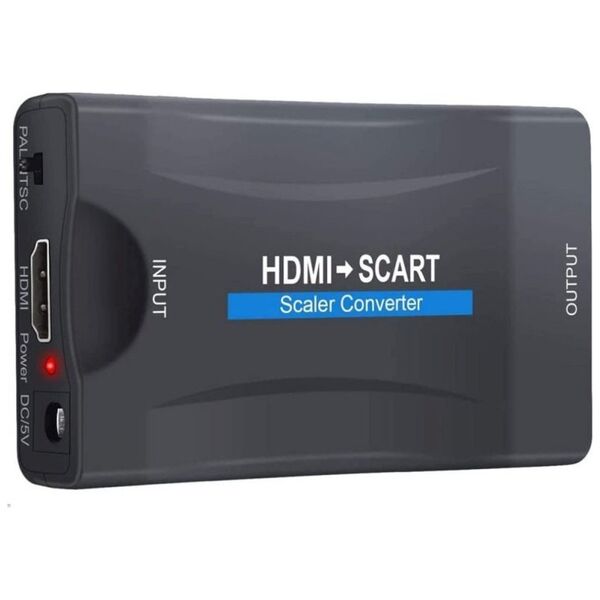 Kabel PremiumCord PREMIUMCORD Převodník HDMI 1na SCART 080P s napájecím zdrojem 230V