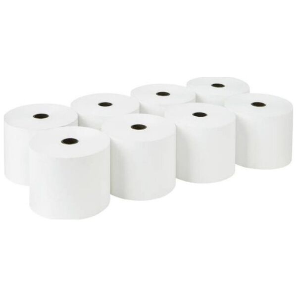 Πλάτος HP 80mm, μήκος 40m, δακτύλιοι 12mm, μέγιστη διάμετρος 55mm, 48gsm Ταμειακή Μηχανή Θερμική Χαρτοταινία σε ρολό, 8 τμχ (805512-T) 13831429 4779040000000