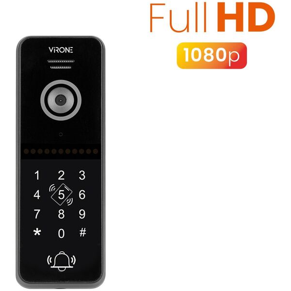 Orno Wideo kaseta Full HD 1080P, jednorodzinna, z szyfratorem i czytnikiem kart i breloków zbliżeniowych 13,56MHz, do rozbudowy systemów VIFIS Full HD